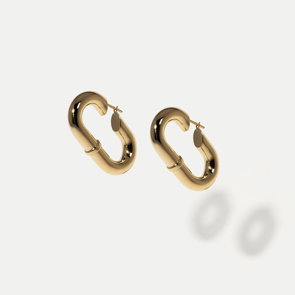 Warrior Chain Hoop Earrings
